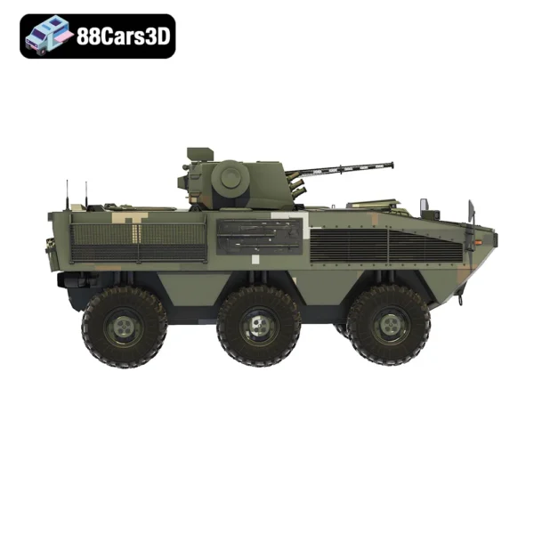 BTR Otaman 3 Armored Personnel Carrier 3D Model