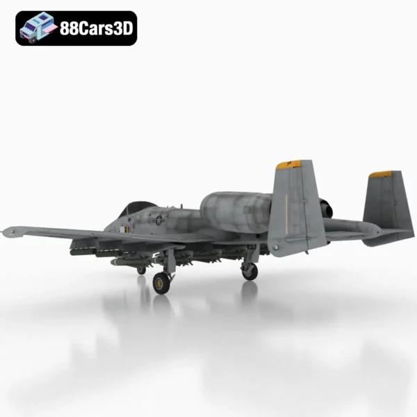 A-10 Thunderbolt II - 003 A‑10 Thunderbolt II 3D Model Detailed Ground Attack Aircraft