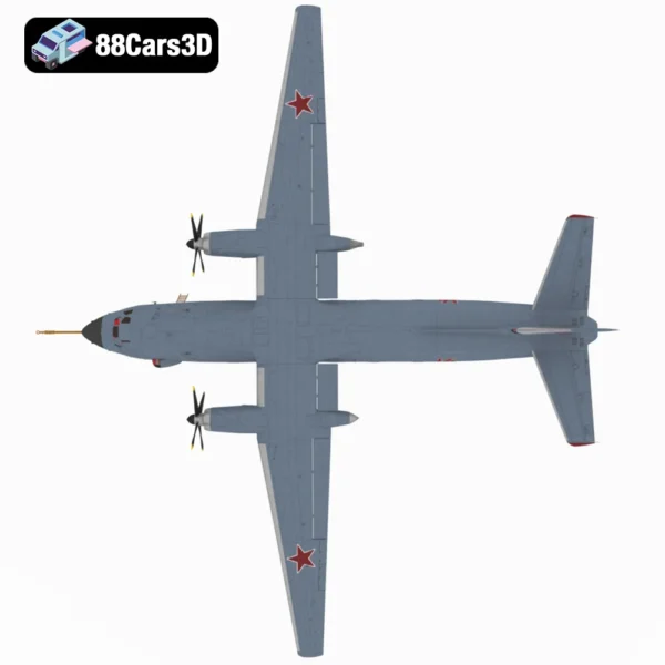 AN-26-003 Antonov An-26 Turboprop Transport Aircraft 3D Model