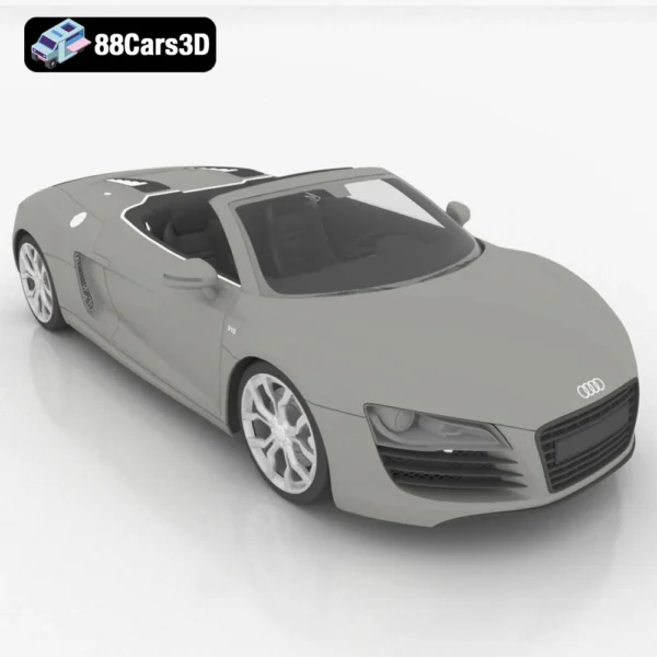 Audi R8 3D Model Iconic High-Performance Sports Car
