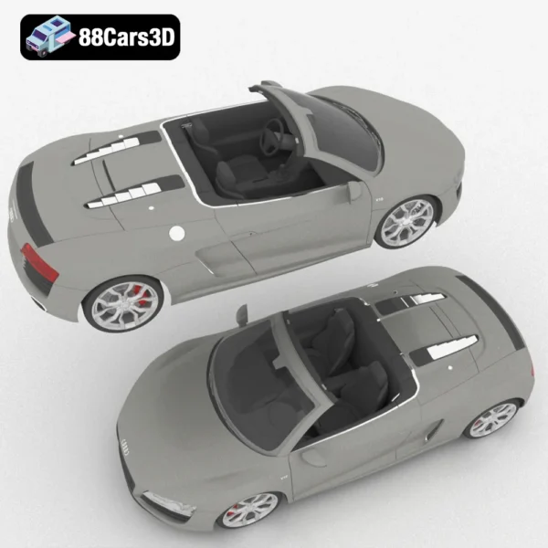 Audi_R8-003 Audi R8 3D Model Iconic High-Performance Sports Car
