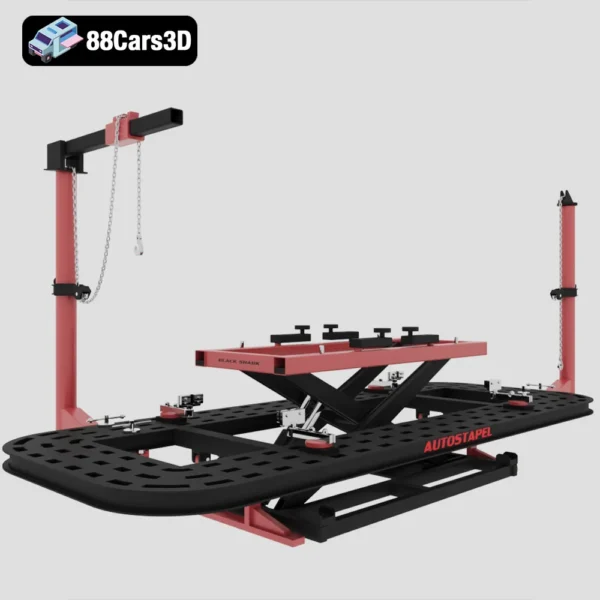 Autostapel Black Shark  3D Model