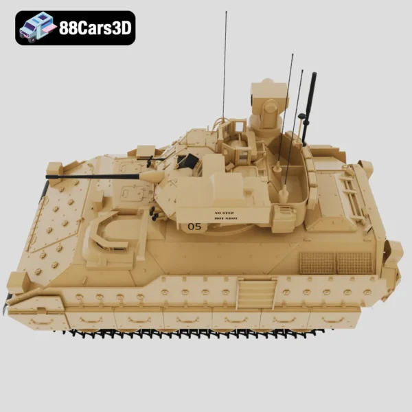 BMP Bradley M2A3 -002 BMP Bradley M2A3 (2005) Infantry Fighting Vehicle 3D Model
