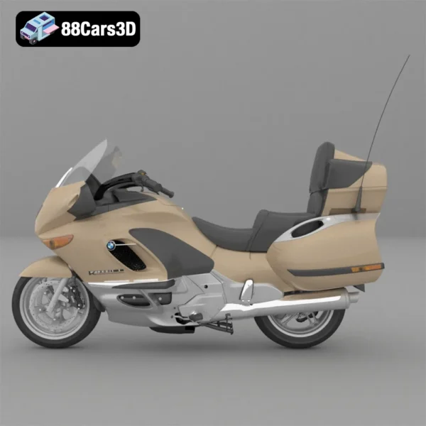 BMW K1200LT Touring Motorcycle 3D Model