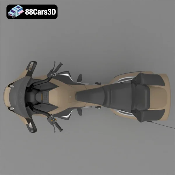 BMW K1200LT Touring Motorcycle 3D Model