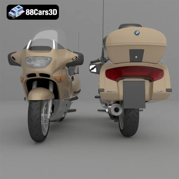 BMW K1200LT Touring Motorcycle 3D Model