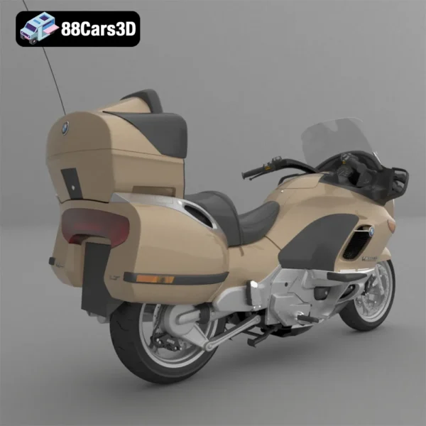 BMW K1200LT Touring Motorcycle 3D Model