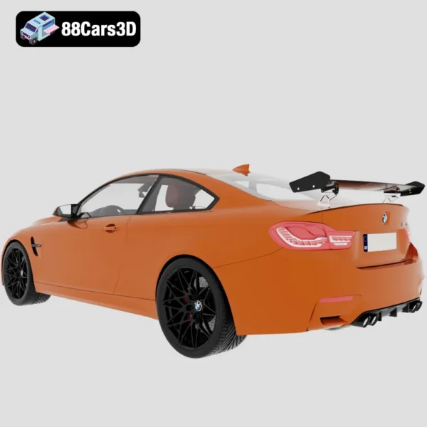 BMW M4 GTS High-Performance Sports Coupe 3D Model
