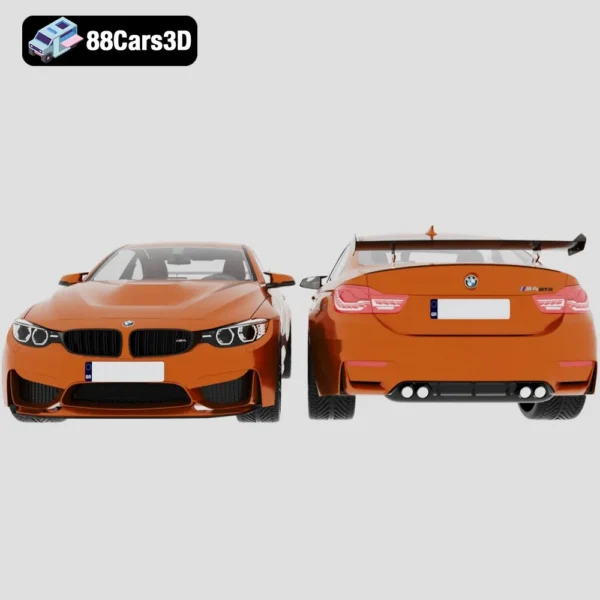 BMW M4 GTS High-Performance Sports Coupe 3D Model
