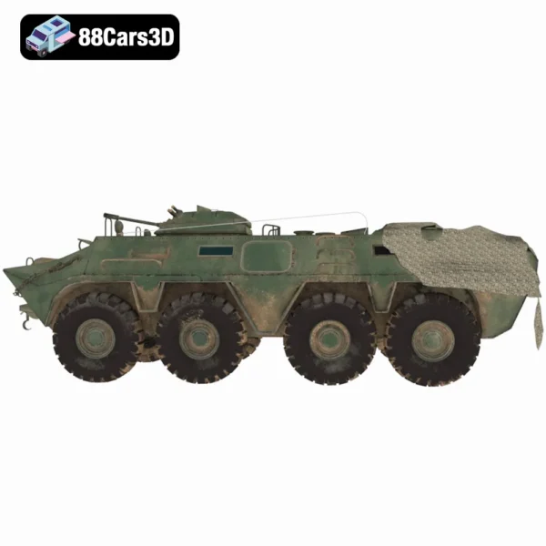 BTR 3D Model  Armoured Personnel Carrier Asset