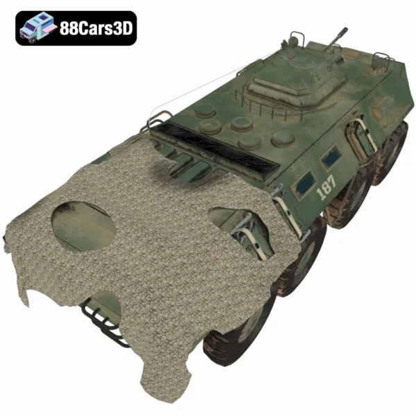 BTR 3D Model  Armoured Personnel Carrier Asset