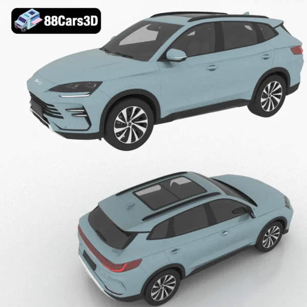 BYD Song Plus DM i Seal U 3D Model  Hybrid SUV Asset