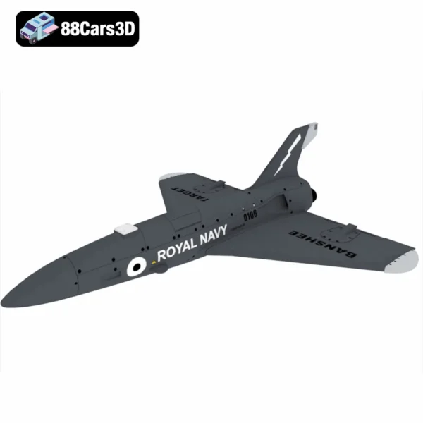 Banshee Flight Drone 3D Model  Detailed UAV for Simulation