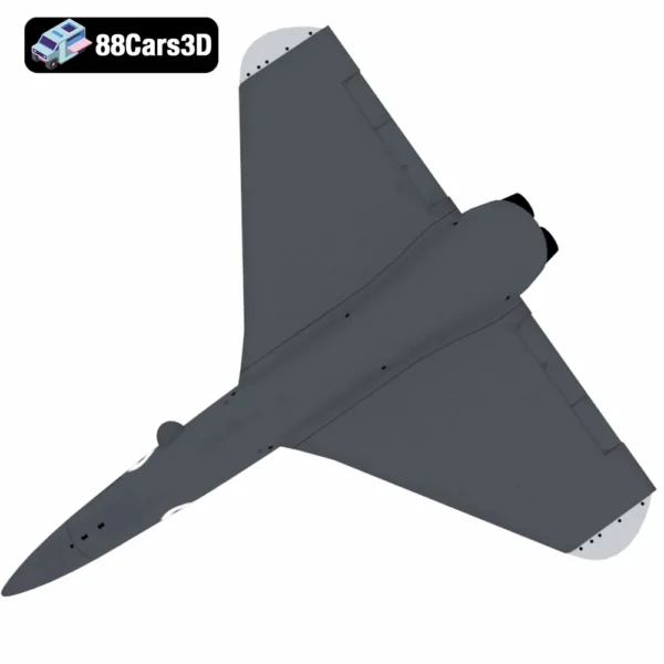 Banshee Flight Drone-005 Banshee Flight Drone 3D Model Detailed UAV for Simulation