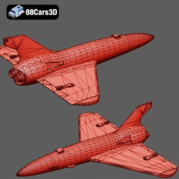 Banshee Flight Drone-007 Banshee Flight Drone 3D Model Detailed UAV for Simulation