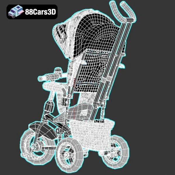 Children's Lamborghini Bicycle 3D Model