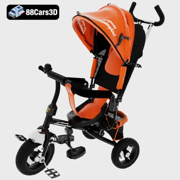 Children’s Lamborghini Bicycle Stylish Kids Bike 3D Model