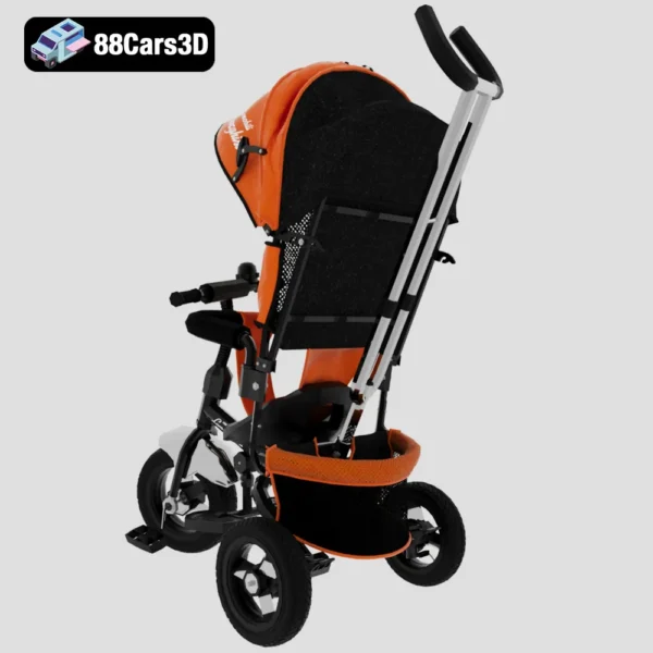 Bicycle childrens Lamborghini-003 Children’s Lamborghini Bicycle Stylish Kids Bike 3D Model