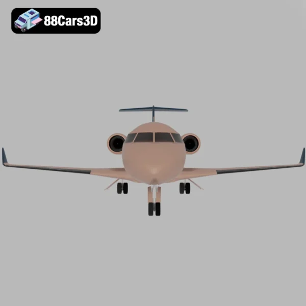Bombardier Challenger 600 Business Jet – 005 Bombardier Challenger 600 Luxury Business Jet 3D Model