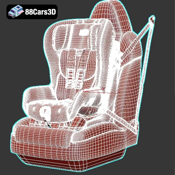 Britax_Chaire-005 Britax Car Seat 3D Model