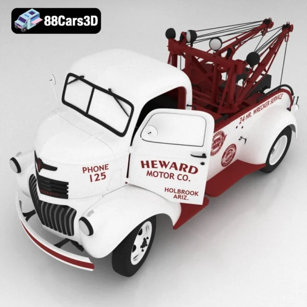 Chevrolet AK series COE Tow Truck 1941 3D Model