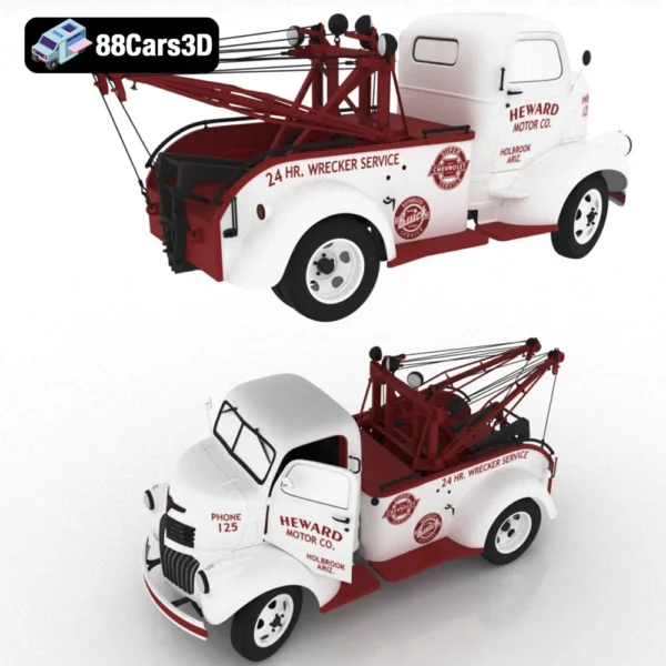 Chevrolet AK series COE Tow Truck 1941 3D Model