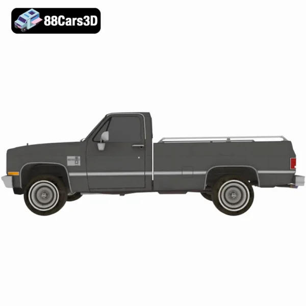 Chevrolet C10 Silverado 1982 3D Model Classic Pickup Truck Asset