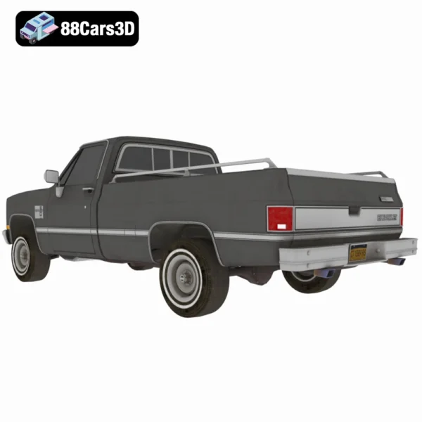 Chevrolet C10 Silverado 1982 3D Model Classic Pickup Truck Asset