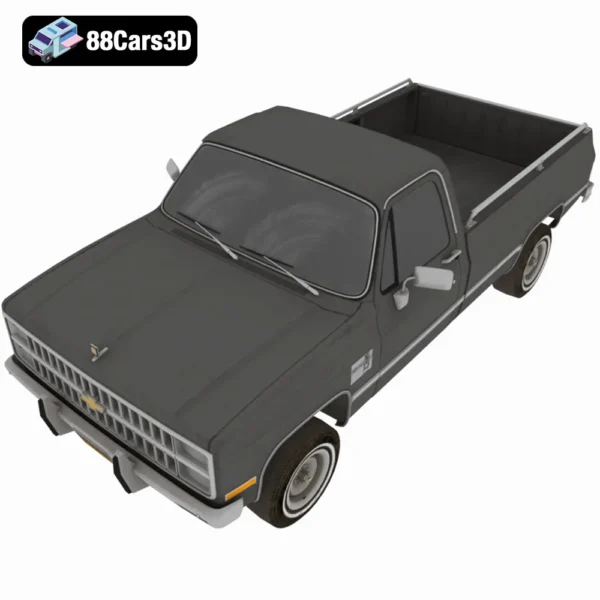 Chevrolet C10 Silverado 1982 3D Model Classic Pickup Truck Asset