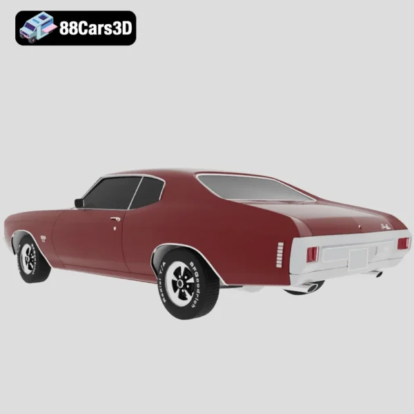 Chevrolet Chevelle SS 1970-003 Chevrolet Chevelle SS Classic American Muscle Car 3D Model