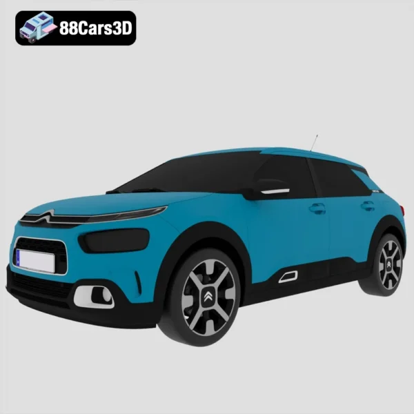 Citroën C4 Cactus 2018 Compact Urban Crossover 3D Model