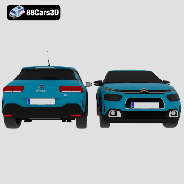 Citroen C4 Cactus 2018 -004 Citroën C4 Cactus 2018 Compact Urban Crossover 3D Model