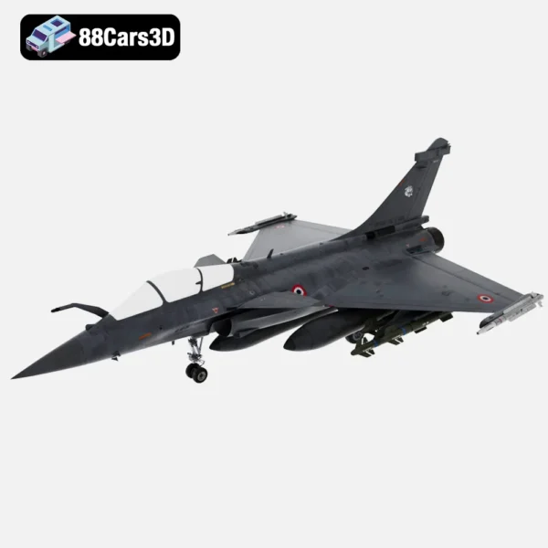 Dassault Rafale Multirole Fighter Jet 3D Model