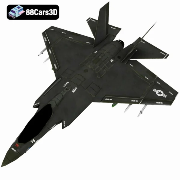 F35 Game Ready 3D Model Fighter Jet for Simulation