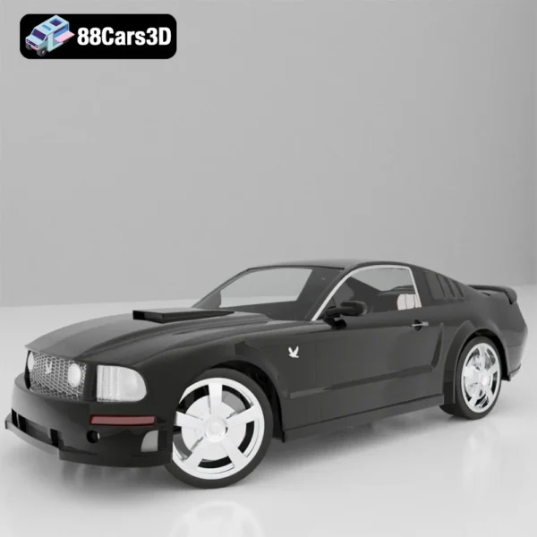 Ford Mustang 3D Model Iconic American Muscle Car