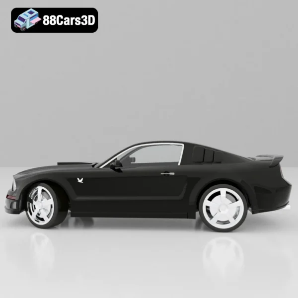 Ford Mustang 3D Model Iconic American Muscle Car