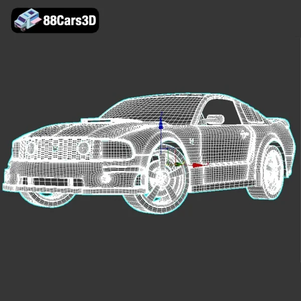 Ford Mustang 3D Model Iconic American Muscle Car