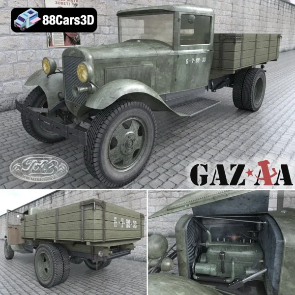 GAZ-AA Truck 3D Model