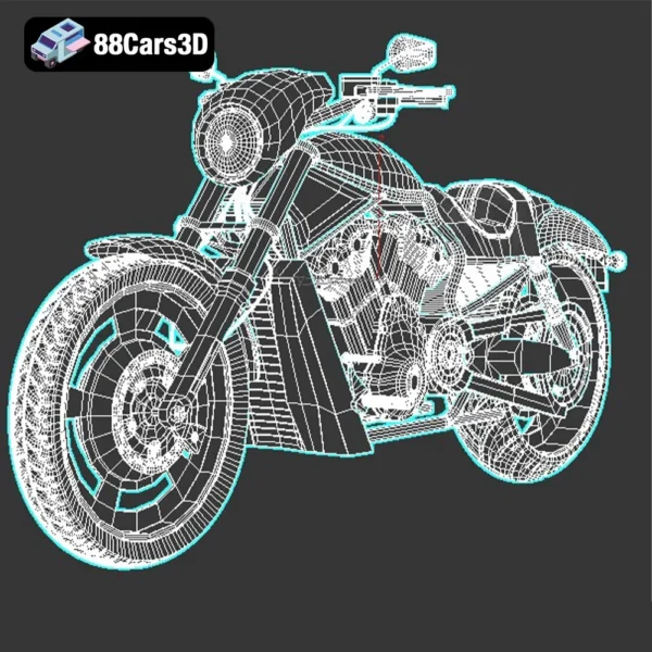 Harley-Davidson Night Rod-007 Harley-Davidson Night Rod 3D Model