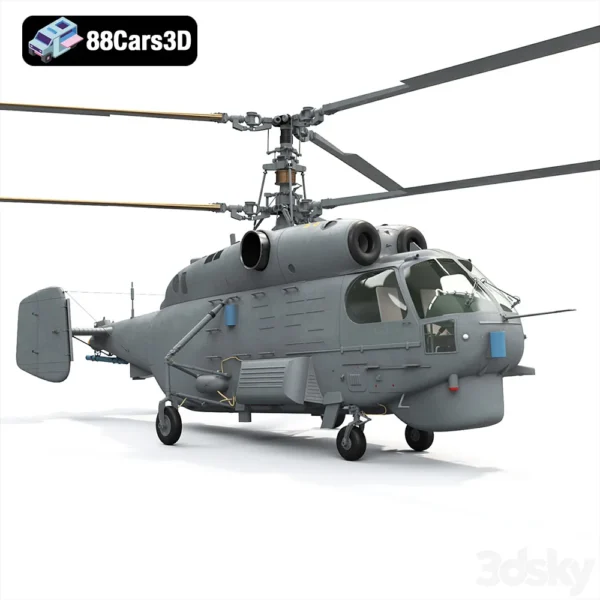 Ka 27 Helicopter 3D Model  Naval Anti-Submarine Aircraft