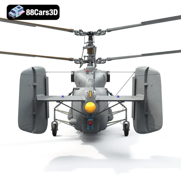 Helicopter Ka-27-005 Ka 27 Helicopter 3D Model Naval Anti-Submarine Aircraft