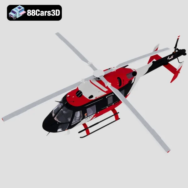 Ansat Aurus Helicopter Luxury Twin-Engine Utility Helicopter 3D Model