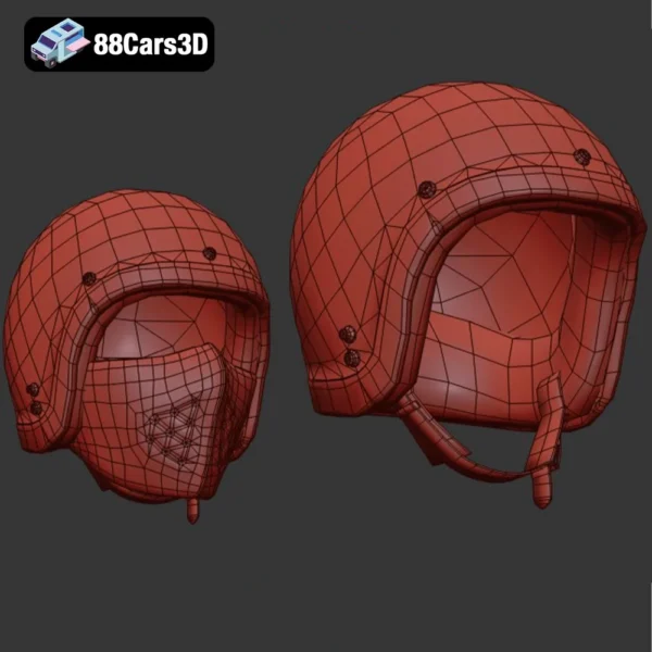 Helmet and Mask 3D Model