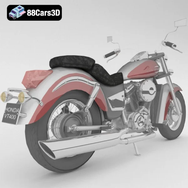 Honda VT400 Shadow-001 Honda VT400 Shadow 3D Model