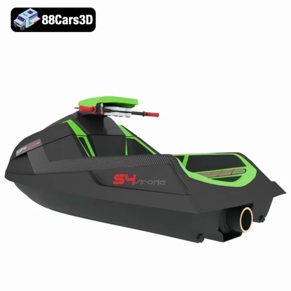 Hydrospace HSR Benelli S4 3D Model  Jet Ski
