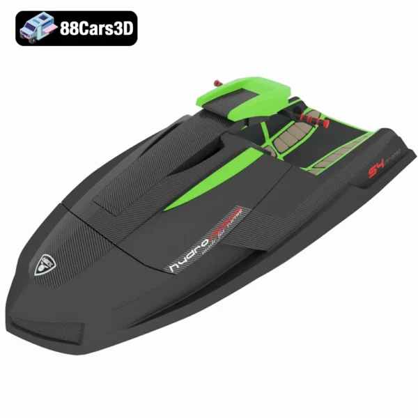 Hydrospace HSR Benelli S4 3D Model  Jet Ski