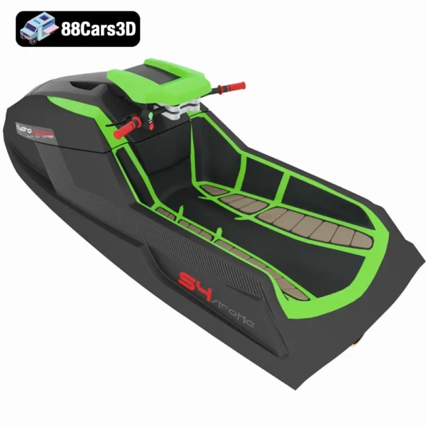 Hydrospace HSR Benelli S4 3D Model  Jet Ski