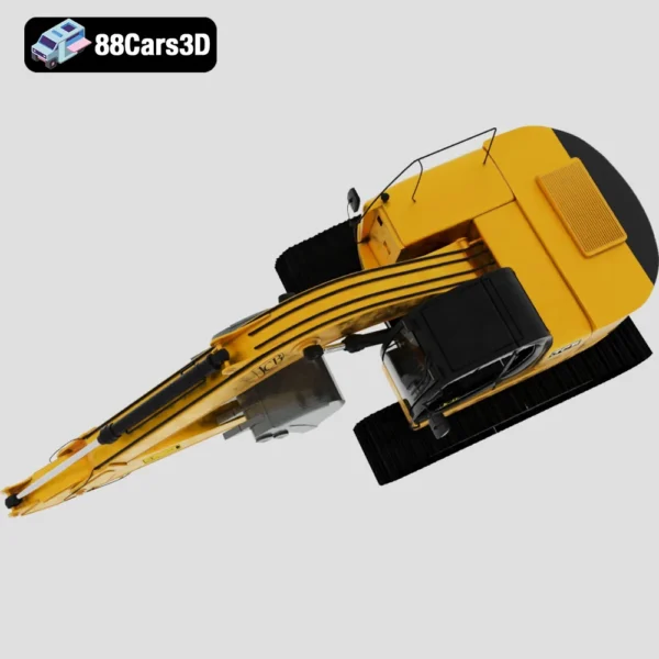 Jcb_Excavator-003 JCB Excavator Construction Equipment 3D Model