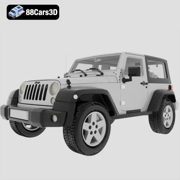 Jeep Wrangler Rubicon Hardtop 2010 Off-Road SUV 3D Model