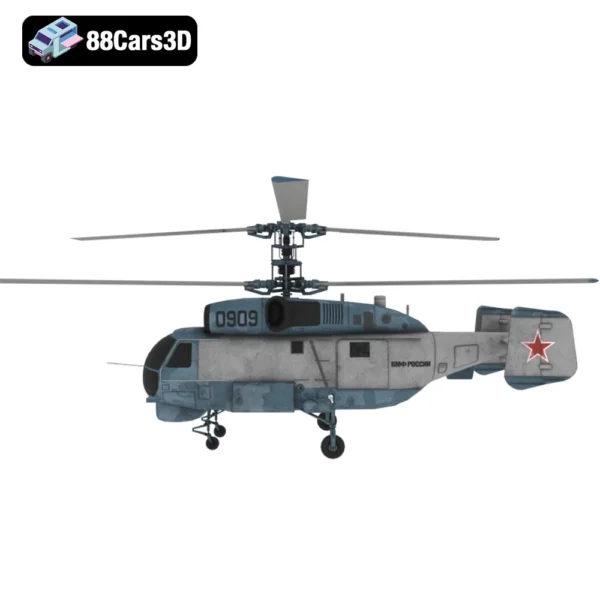 K27 Helicopter 3D Model  Detailed Rotorcraft Asset